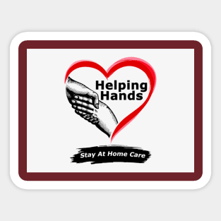 helping hands Sticker